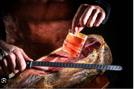 [FILO-JAMONERO] CUCHILLO JAMONERO ALVEOLADO AFILOMUR